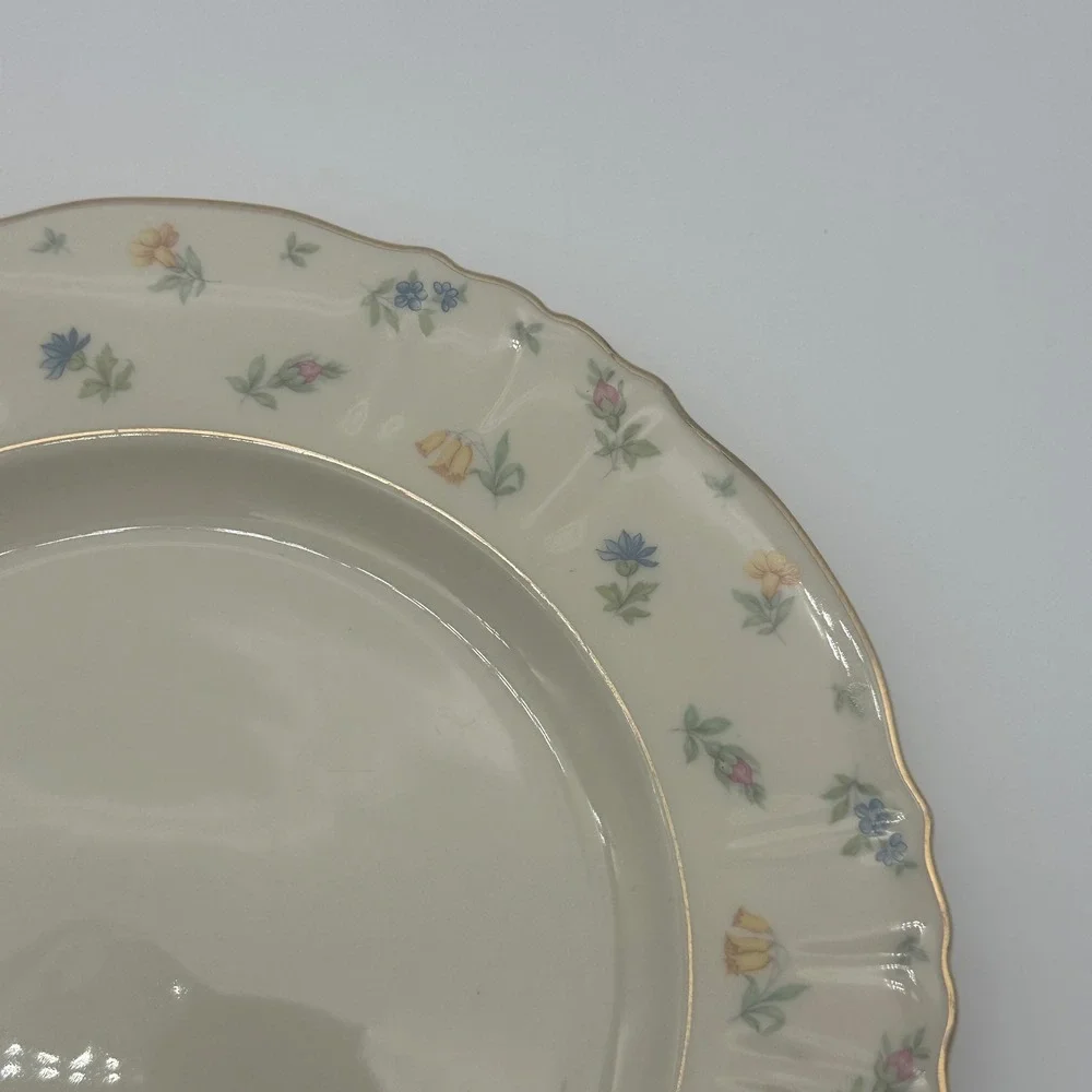 Vintage Syracuse China Suzanne Federal Shape Dinner Plates Set of 4 10in